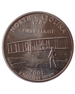 Estados Unidos ¼ dólar 2001 P - Carolina do Norte State Quarter