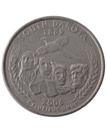 Estados Unidos ¼ dólar 2006 D ou P - South Dakota State Quarter