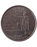 Estados Unidos ¼ dólar 2008 P ou D - Havaí State Quarter