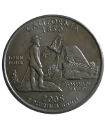 Estados Unidos ¼ dólar 2005 P - Califórnia State Quarter