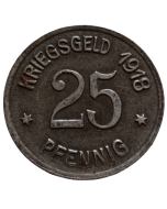 Cidade de Coblenz 25 Pfennig 1918 - Notgeld