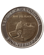 Argentina 1 Peso 2010 FC - Bicentenário da Argentina - Mar del Plata