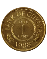 Guiana 1 Cêntimo 1988 FC