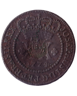 Brasil 20 Réis 1774 - Coroa Alta/Carimbo Escudete