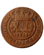 Brasil 40 Réis 1753 - Escudete - data Florões