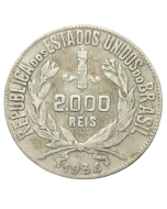 Brasil 2000 Réis 1934 - Mocinha (Prata)