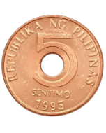 Filipinas 5 Cêntimos 1995 FC