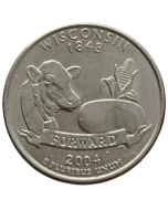 Estados Unidos ¼ dólar 2004 P - Wisconsin State Quarter