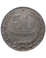 Colômbia 50 Centavos 1921 - Lazareto (Moeda do Leprosário)