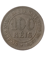 Brasil 100 Réis 1883 - Sob
