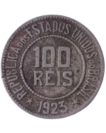 Brasil 100 Réis 1923 - Rev Horizontal (Ainda não catalogado)