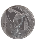 Ilhas salomão 10 Dólares 2008 - XXX Jogos Olímpicos de Verão, Londres 2012 - Discobolus