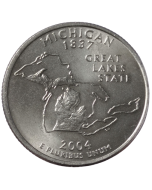Estados Unidos ¼ dólar 2004 - Michigan State Quarter