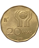 Argentina 20 Pesos 1978 - Copa do Mundo da FIFA, Argentina 1978