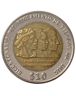 Uruguai 10 Pesos 2015 - Bicentenário de Regularização Fundiária