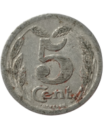 Comuna de Evreux 5 Cents 1921 - Notgeld Francês