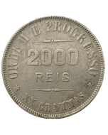 Brasil 2000 Réis 1908 - Prata
