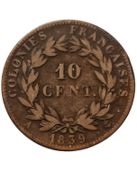 Colônias Francesas 10 cêntimos 1839