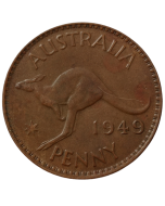 Austrália 1 penny 1949