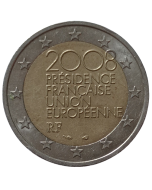 França 2 euros 2008 - Presidência Francesa do Conselho da União Europeia