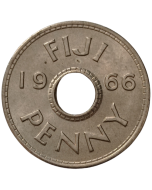 Ilhas Fiji 1 penny 1966 - Domínio Britânico