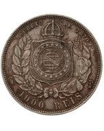 Brasil 1000 Réis 1876 - Prata