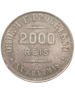 Brasil 2000 Réis 1908 - Prata