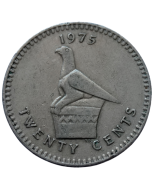 Rodésia 20 cêntimos 1975