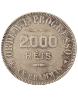 Brasil 2000 Réis 1911 - Prata