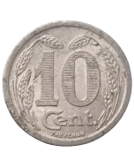 Comuna de Evreux 10 centavos  1921 - Notgeld Francês