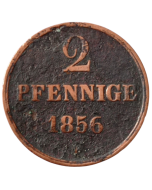 Hanôver 2 pfennig 1856