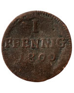 Frankfurt 1 pfennig 1800