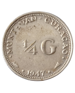 Curaçao 1/4 Florim 1947 - Prata
