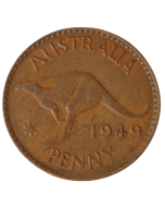 Austrália 1 penny 1949