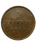 Baviera 1 Pfennig 1855