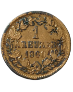 Baden 1 kreuzer 1860