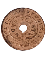 Rodésia do Sul 1 centavo 1947 - Colônia britânica 