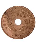 Rodésia do Sul 1 Penny 1947 - Colônia britânica
