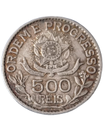 Brasil 500 Réis 1913 - Prata
