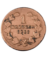 Baden 1 kreuzer 1852