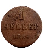 Cidade Livre de Frankfurt 1 Heller 1856 