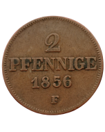 Saxônia 2 Pfennig 1856