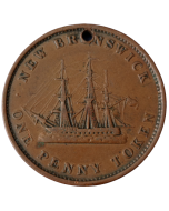 New Brunswick (Províncias Canadenses) 1 Penny 1843 
