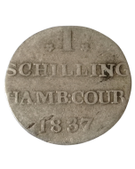 Hamburgo 1 shilling 1837 - Prata