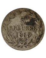 Nassau 3 kreuzer 1833 - Prata