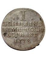 Hamburgo 1 Shilling 1778 - Prata