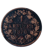 Baden 1 kreuzer 1870
