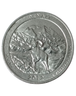 Estados Unidos ¼ dólar 2012 P ou D conforme disponibilidade - Parque Nacional Denali