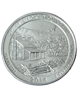 Estados Unidos ¼ dólar 2014 - Parque Nacional Great Smoky Mountains