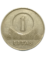 Lituânia 1 Lita 2002